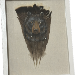 Bear Framed Feather