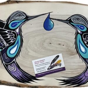 Hummingbirds on Wood