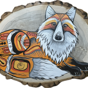 Fox On Wood