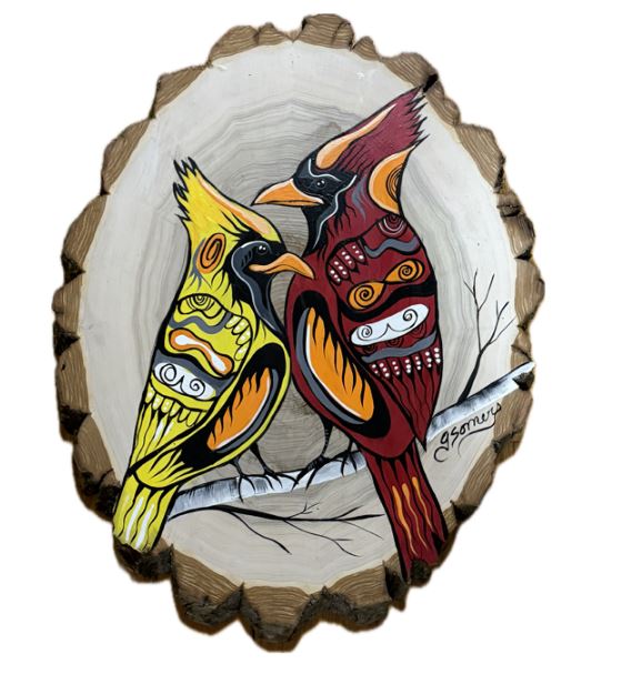 A close-up detail showing the texture and finish of a Focal Point Artistry piece, highlighting the meticulous craftsmanship and use of high-quality natural materials.