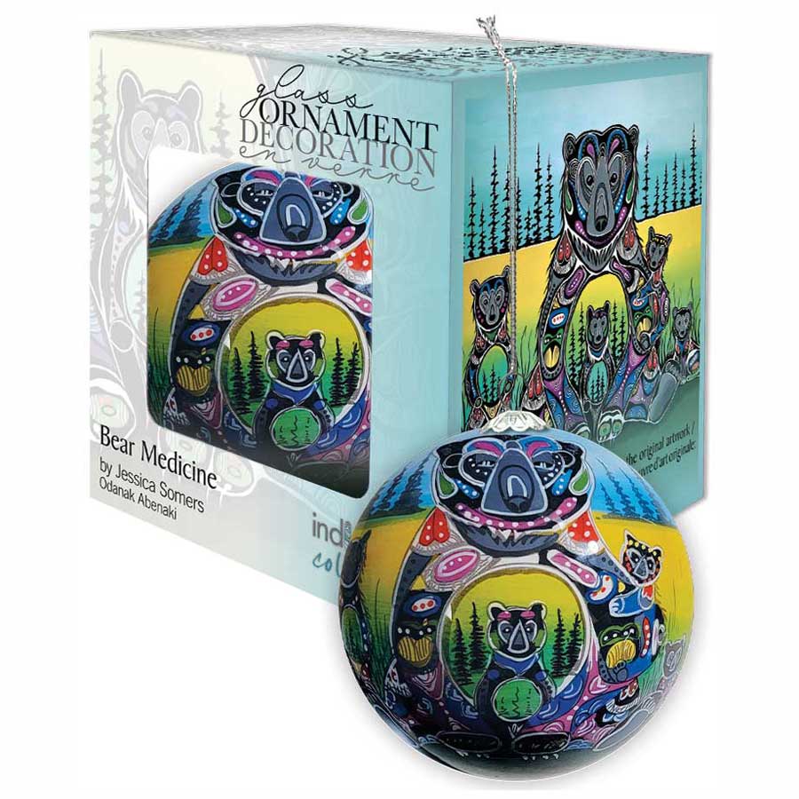 A close-up of a Focal Point Artistry product, such as a mug or tote, accompanied by a card explaining the cultural story behind the design.